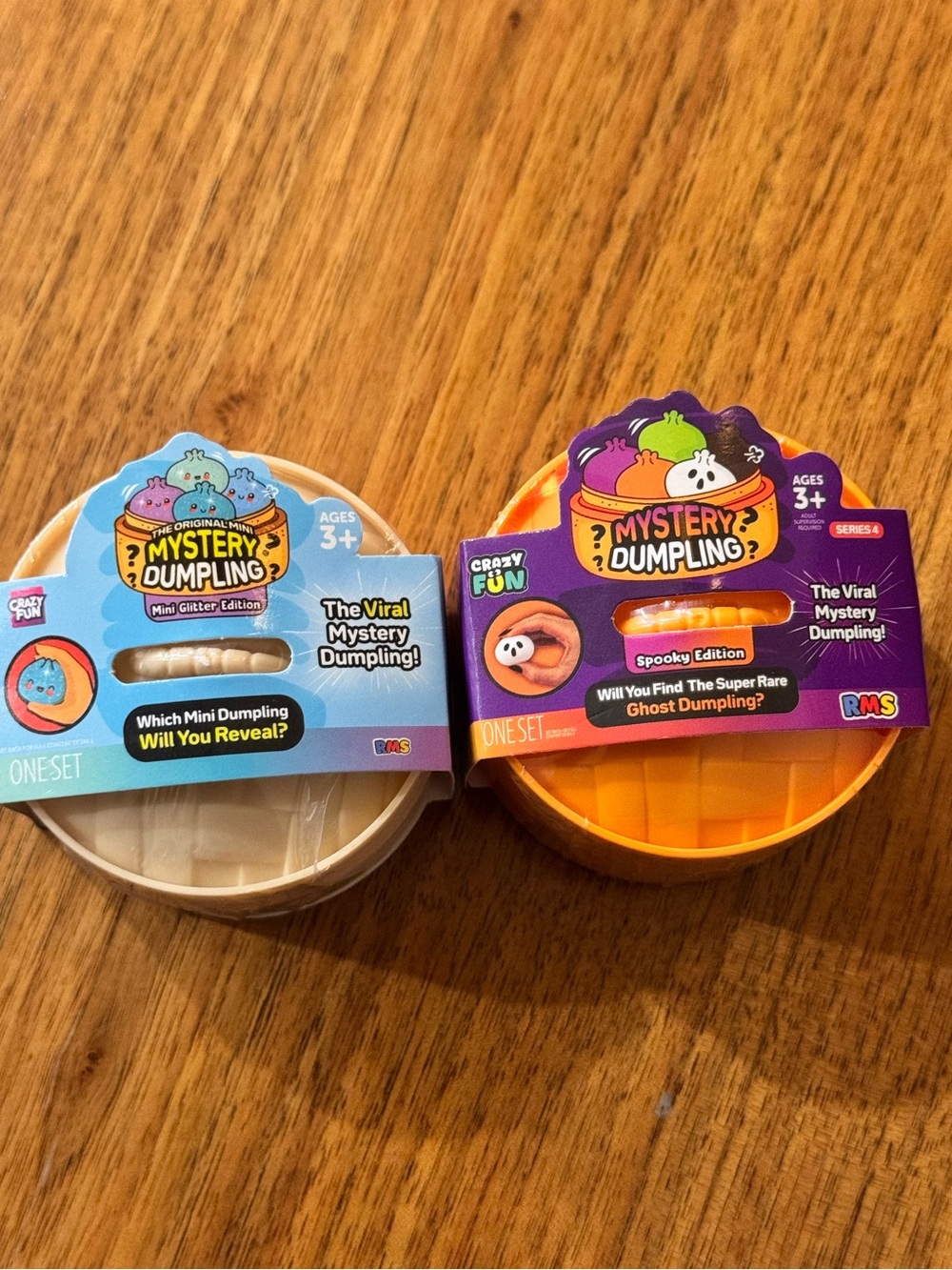 RARE Bundle of 2 MINI Crazy Fun RMS Mystery Dumplings. Glitter & Spooky Edition